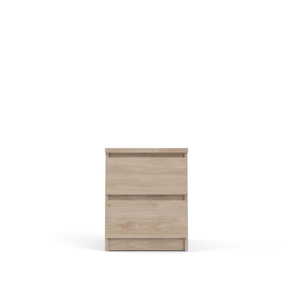 Nada nattduksbord 2 lådor hickorymönstrad.