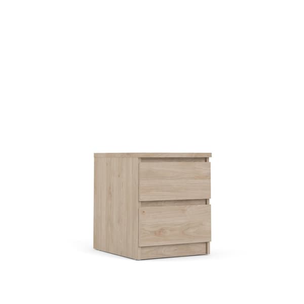 Nada nattbord 2 skuffer Hickory dekor.
