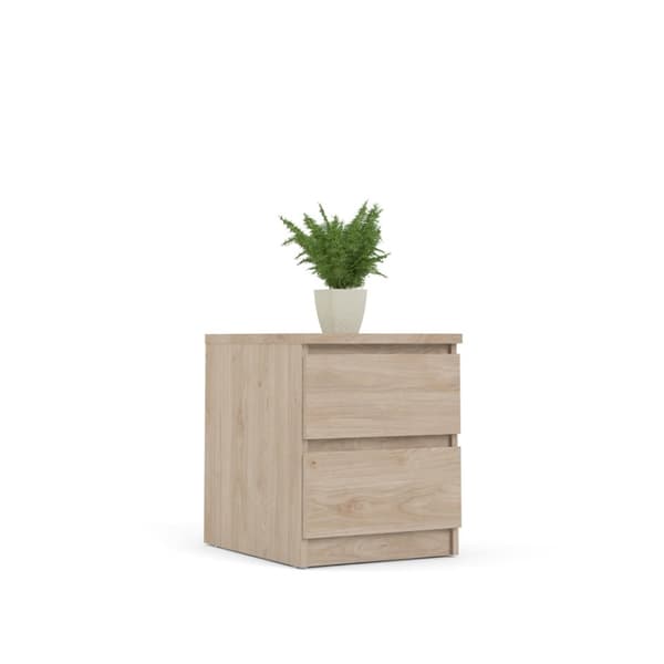 Nada nattbord 2 skuffer Hickory dekor.