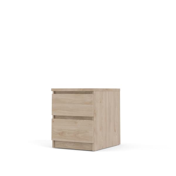 Nada nattbord 2 skuffer Hickory dekor.
