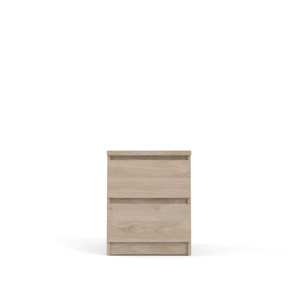 Nada nattbord 2 skuffer Hickory dekor.