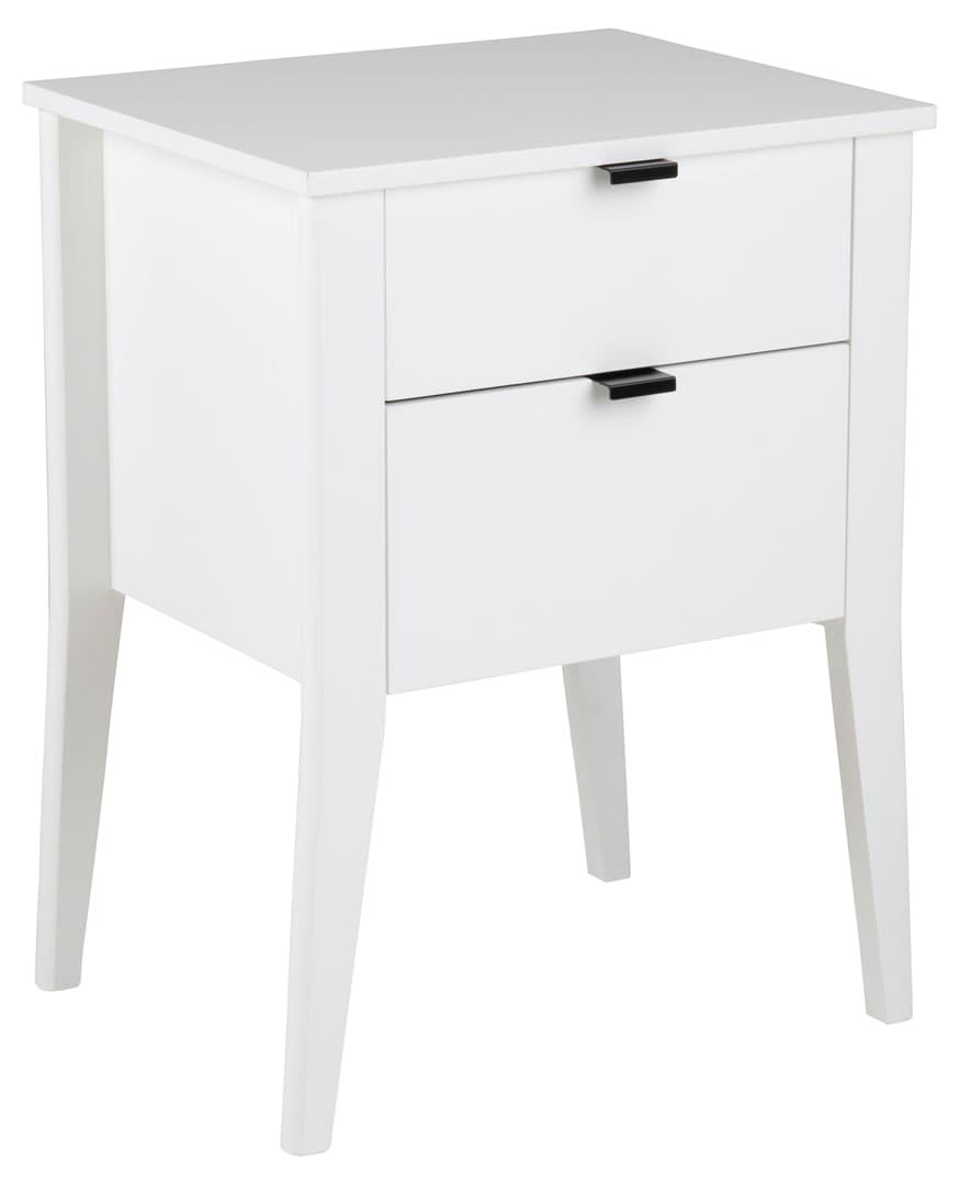Sleepy nattduksbord 2 lådor vit.