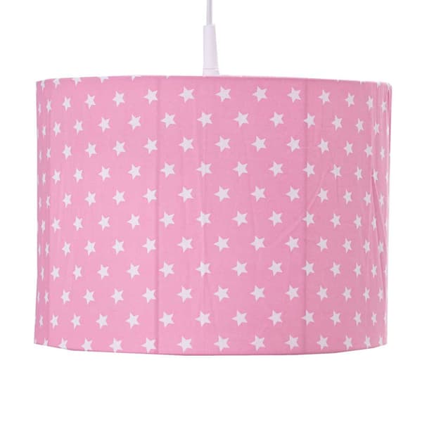 Bink hängande lampa små stjärnor rosa