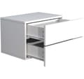Miniatyrbilde 5 av 5: UsalL45 nattbord vegghengt 2 skuffr hvit.