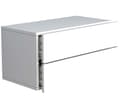 Miniatyrbild 1 av 5: UsalL60 nattduksbord vägghängd 2 lådor vit.