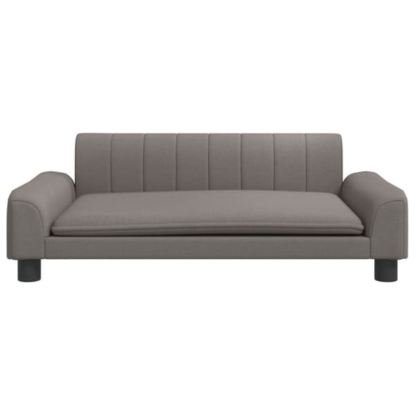 vidaXL Barnsoffa mullvadsbrun 90x53x30 cm tyg