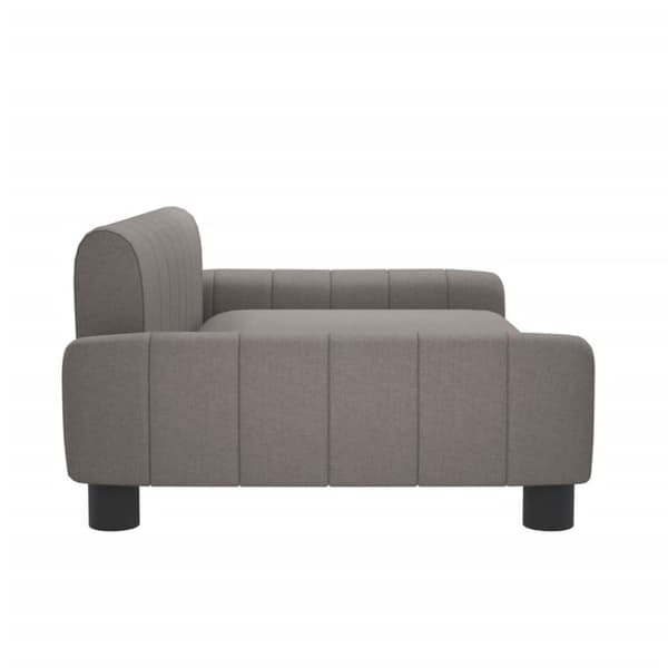 vidaXL Barnsoffa mullvadsbrun 90x53x30 cm tyg