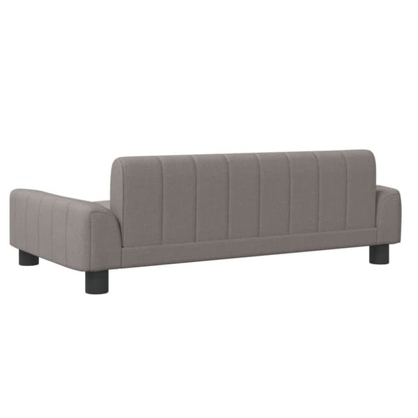 vidaXL Barnsoffa mullvadsbrun 90x53x30 cm tyg