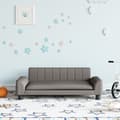 Miniatyrbild 1 av 7: vidaXL Barnsoffa mullvadsbrun 90x53x30 cm tyg