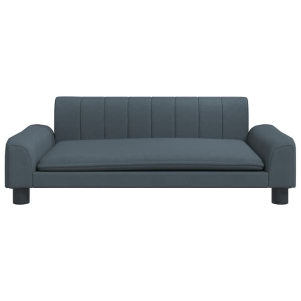 vidaXL Barnsoffa mörkgrå 90x53x30 cm tyg