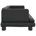 Miniatyrbild 4 av 7: vidaXL Barnsoffa svart 80x45x30 cm konstläder