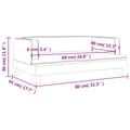 Miniatyrbild 7 av 7: vidaXL Barnsoffa svart 80x45x30 cm konstläder