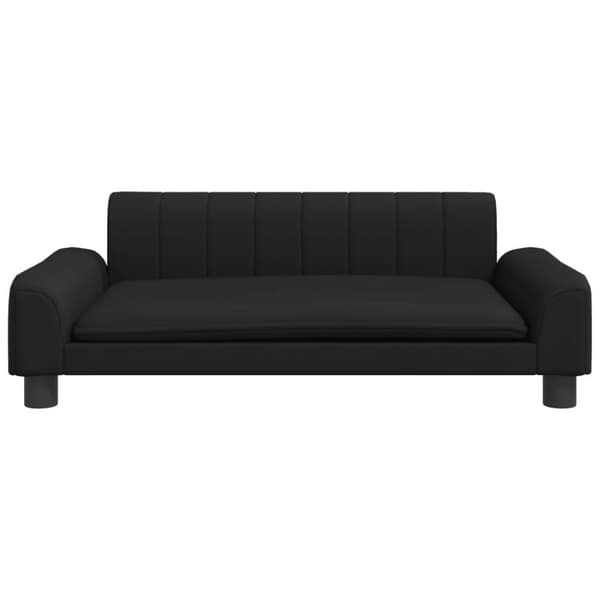 vidaXL sofa til børn 90x53x30 cm kunstlæder sort
