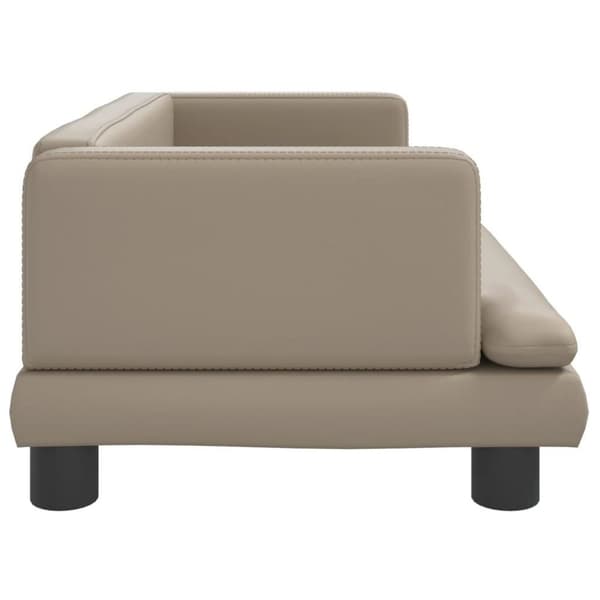vidaXL Barnsoffa cappuccino 80x45x30 cm konstläder