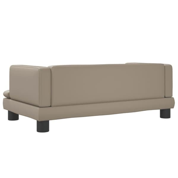 vidaXL Barnsoffa cappuccino 80x45x30 cm konstläder