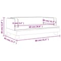 Miniatyrbillede 6 af 7: vidaXL Barnsoffa cappuccino 80x45x30 cm konstläder