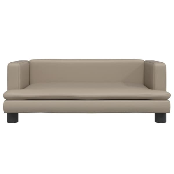 vidaXL Barnsoffa cappuccino 80x45x30 cm konstläder