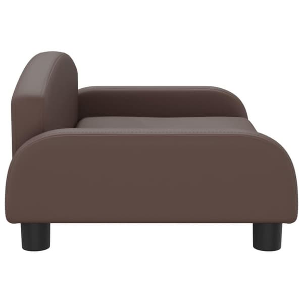 vidaXL Barnsoffa brun 70x45x30 cm konstläder