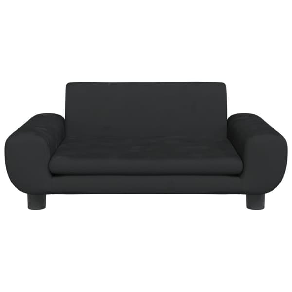 vidaXL sofa til børn 70x45x33 cm velour sort