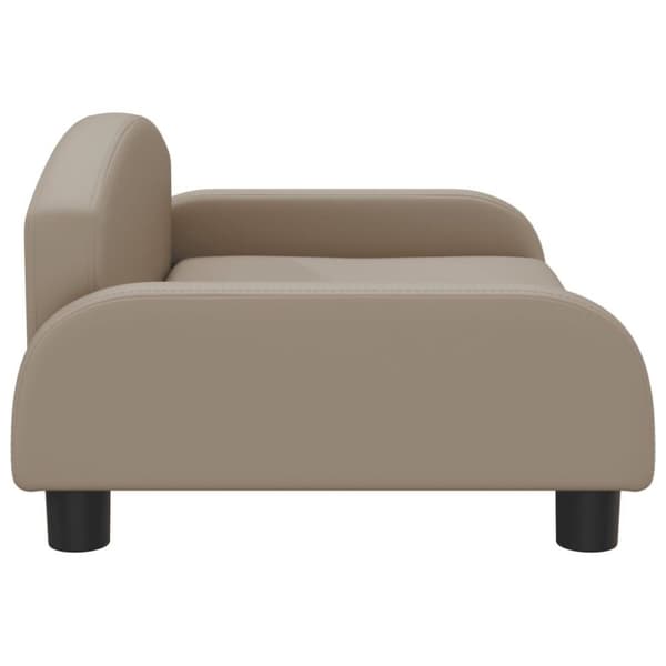 vidaXL sofa til børn 70x45x30 cm kunstlæder cappuccinofarvet