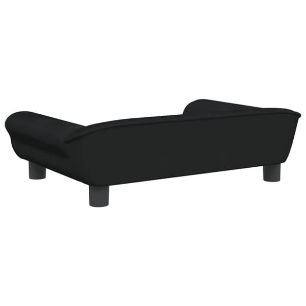 vidaXL Barnsoffa svart 70x45x26 cm sammet