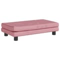 Miniatyrbillede 6 af 10: vidaXL børnesofa med fodskammel 100x50x30 cm fløjl lyserød