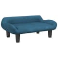 Miniatyrbillede 1 af 7: vidaXL sofa til børn 70x40x24 cm velour blå