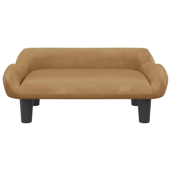 vidaXL sofa til børn 70x40x24 cm velour brun