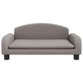 Miniatyrbillede 3 af 7: vidaXL sofa til børn 70x45x30 cm stof gråbrun