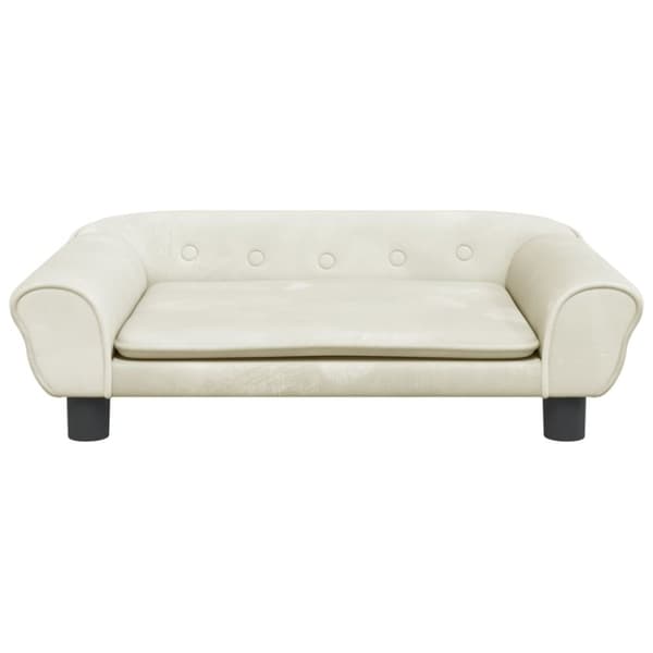vidaXL sofa til børn 70x45x26 cm velour cremefarvet