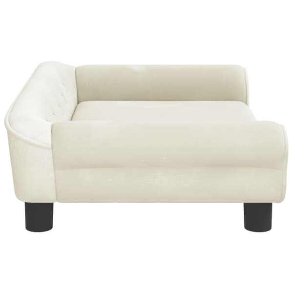 vidaXL sofa til børn 70x45x26 cm velour cremefarvet
