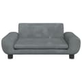 Miniatyrbillede 3 af 7: vidaXL sofa til børn 70x45x33 cm velour mørkegrå