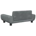 Miniatyrbillede 5 af 7: vidaXL sofa til børn 70x45x33 cm velour mørkegrå