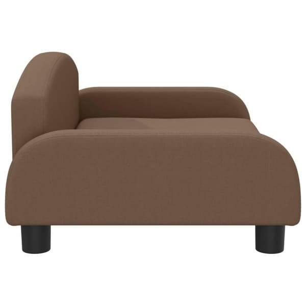 vidaXL Barnsoffa brun 70x45x30 cm tyg