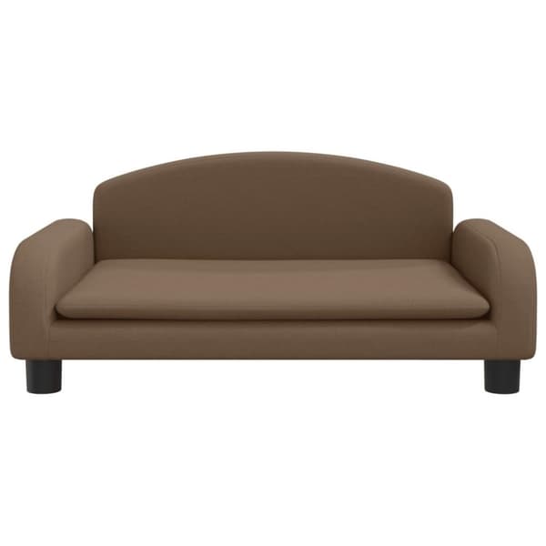 vidaXL Barnsoffa brun 70x45x30 cm tyg