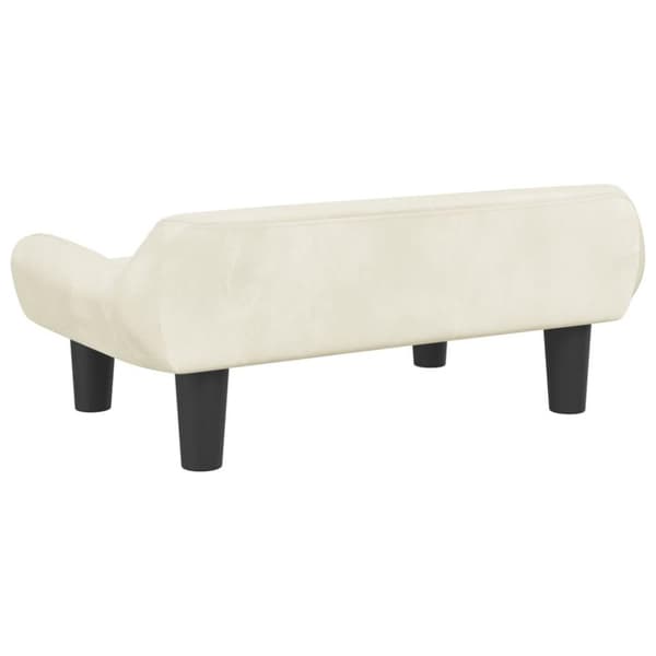 vidaXL sofa til børn 70x40x24 cm velour cremefarvet