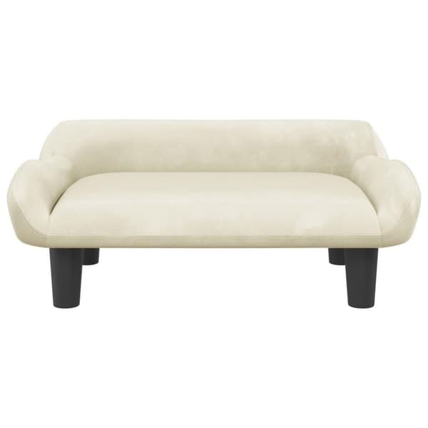 vidaXL sofa til børn 70x40x24 cm velour cremefarvet