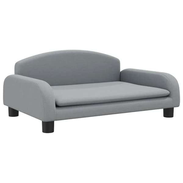 vidaXL Barnsoffa ljusgrå 70x45x30 cm tyg