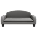 Miniatyrbillede 3 af 7: vidaXL sofa til børn 70x45x30 cm kunstlæder grå