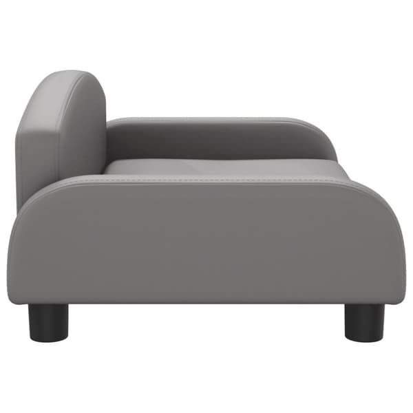 vidaXL sofa til børn 70x45x30 cm kunstlæder grå