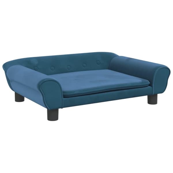 vidaXL sofa til børn 70x45x26 cm velour blå