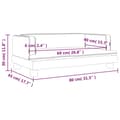 Miniatyrbild 7 av 7: vidaXL Barnsoffa gräddvit 80x45x30 cm sammet