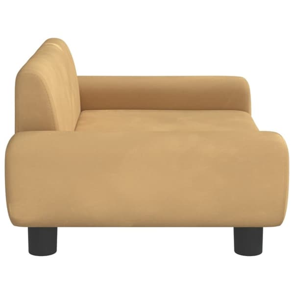 vidaXL sofa til børn 70x45x33 cm velour brun
