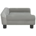 Miniatyrbillede 3 af 7: vidaXL sofa til børn 70x45x26 cm velour lysegrå