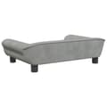 Miniatyrbillede 4 af 7: vidaXL sofa til børn 70x45x26 cm velour lysegrå