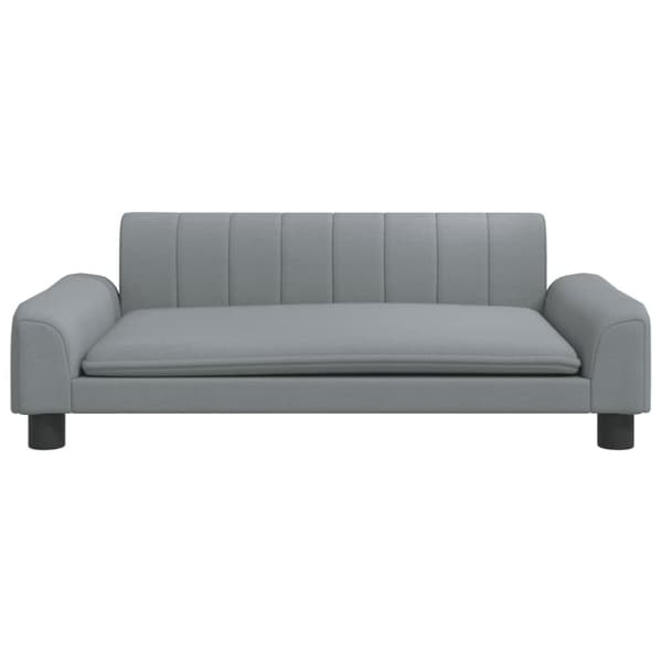 vidaXL sofa til børn 90x53x30 cm stof lysegrå