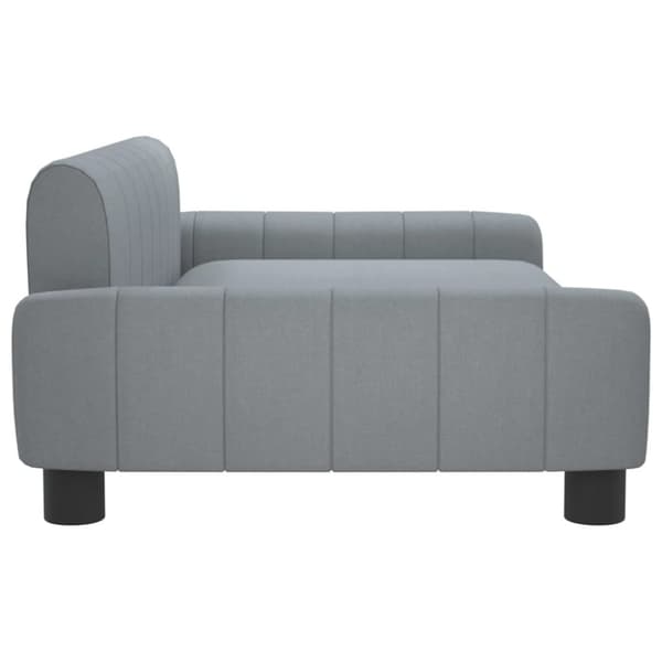 vidaXL sofa til børn 90x53x30 cm stof lysegrå