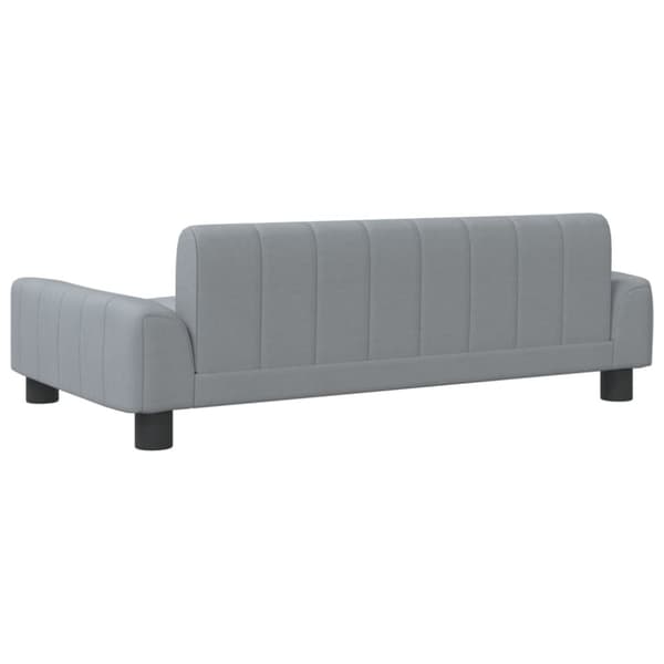 vidaXL sofa til børn 90x53x30 cm stof lysegrå
