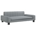 Miniatyrbillede 2 af 7: vidaXL sofa til børn 90x53x30 cm stof lysegrå