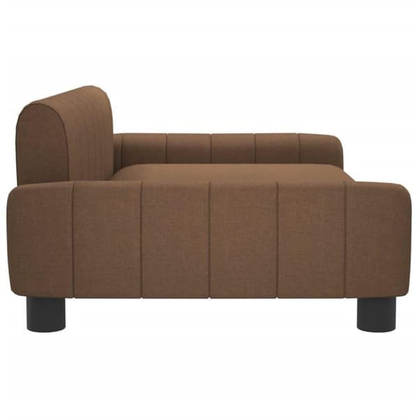 vidaXL Barnsoffa brun 90x53x30 cm tyg